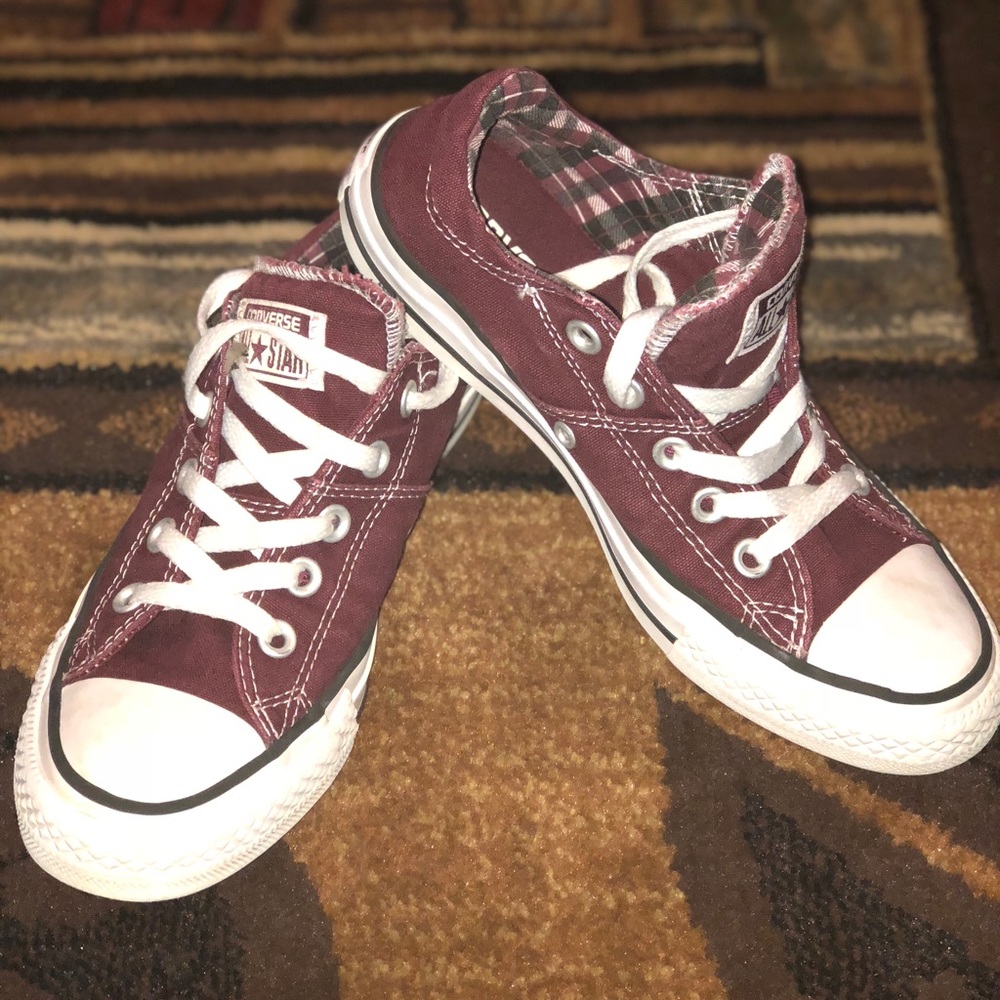 Burgundy Converse